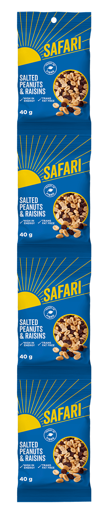 Peanuts & Raisins strip pack